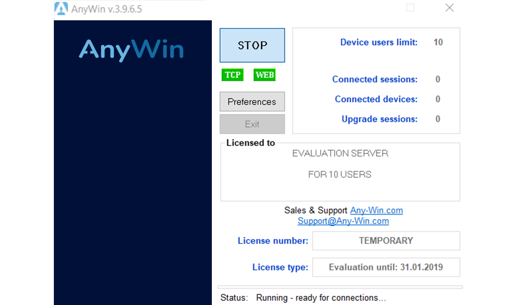 AnyWin Panel